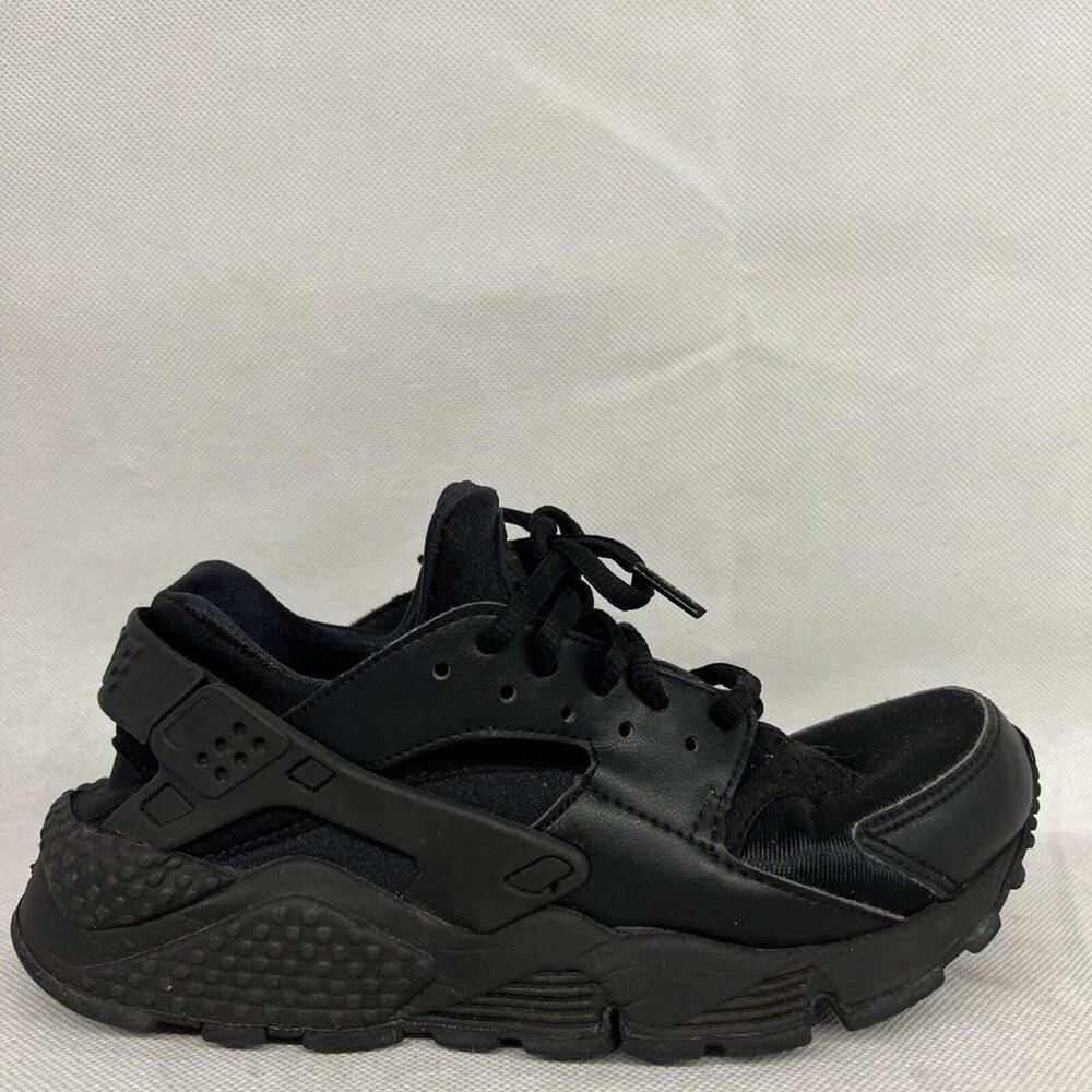 Nike Air Huarache Run Women's Running Shoes Size 6.5 Triple Black 634835-012